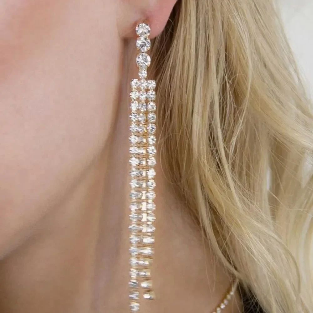 Ettika Crystal Earrings, Dangle Earrings